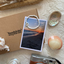 Load image into Gallery viewer, Handmade ‘Peace’ Bracelet &amp; postcard set
