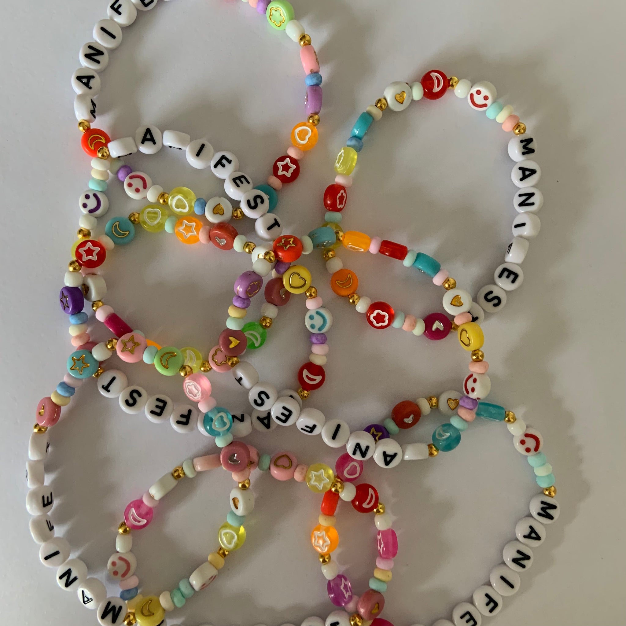 Letter Bead Bracelets DIY Creations- pretty little social